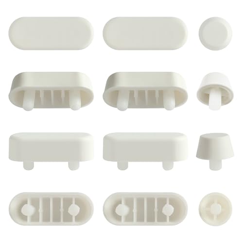 Fanmitrk 12 Stück WC Sitz Puffer, Toilettendeckel Puffer, Stoßdämpfende Pads für Hölzern Toilettensitz von Fanmitrk