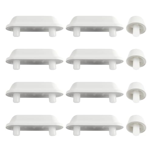 Fanmitrk 12 Stück WC Sitz Puffer, Toilettendeckel Puffer, Stoßdämpfende Pads für Holz Toilettensitz von Fanmitrk