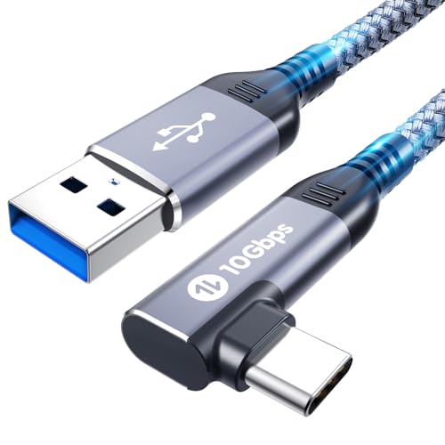 Fannoday USB C Kabel 90 Grad, 1M USB C Abgewinkelt Kabel 10Gbps Nylon Geflochtenes Schnellladekabel Typ C Ladekabel für iPhone 16/15 Serie für Galaxy S24/S23 Android Auto usw-Grau Fannoday USB C Kabel 90 Grad, 1M USB C Abgewinkelt Kabel 10Gbps Nylon Geflochtenes Schnellladekabel Typ C Ladekabel für iPhone 16/15 Serie für Galaxy S24/S23 Android Auto usw-Grau von Fannoday