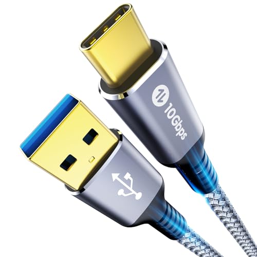 Fannoday USB C Kabel, 0.3M USB auf C Kabel 10Gbps Nylon Geflochtenes Schnellladekabel Typ C Ladekabel für iPhone 16/15 Serie für Galaxy S24/S23 Android Auto usw-Grau Fannoday USB C Kabel, 0.3M USB auf C Kabel 10Gbps Nylon Geflochtenes Schnellladekabel Typ C Ladekabel für iPhone 16/15 Serie für Galaxy S24/S23 Android Auto usw-Grau von Fannoday