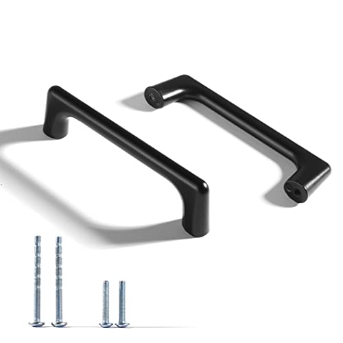 Fanruier 20 schwarze Schubladengriffe-Schrankbeschläge, mattschwarz, geeignet für Schränke, Schubladen, Schuhregal, Garderobengriffe (20, 96mm) von Fanruier