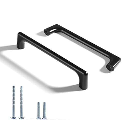 Fanruier 20 schwarze Schubladengriffe-Schrankbeschläge, mattschwarz, geeignet für Schränke, Schubladen, Schuhregal, Griffe für Garderobenmöbel (20, 128mm) von Fanruier