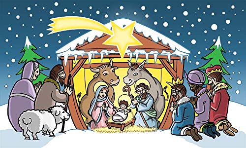 Fahne Flagge Weihnachten Drei Könige 90x150 cm Weihnachtsflagge Heiligen Frohe Weihnachten Weihnachtsgeschichte Fahnen von Fanshop Lünen