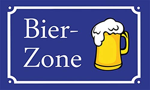 Flagge Bier-Zone Fahne 90x150 cm Hissfahne Fahnen Flaggen Bierkrug - Zone von Fanshop Lünen