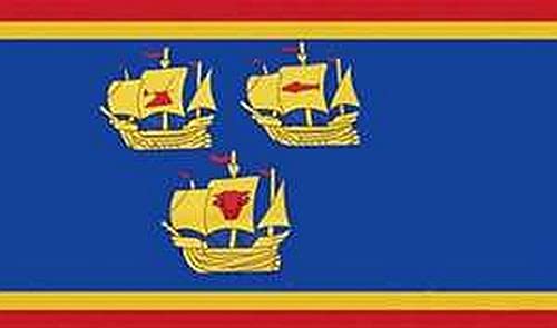 Flagge Nordfriesland 3 Koggen Eiderstedt Fahne 90x150 cm Hissfahne Fahnen mit Ösen von Fanshop Lünen