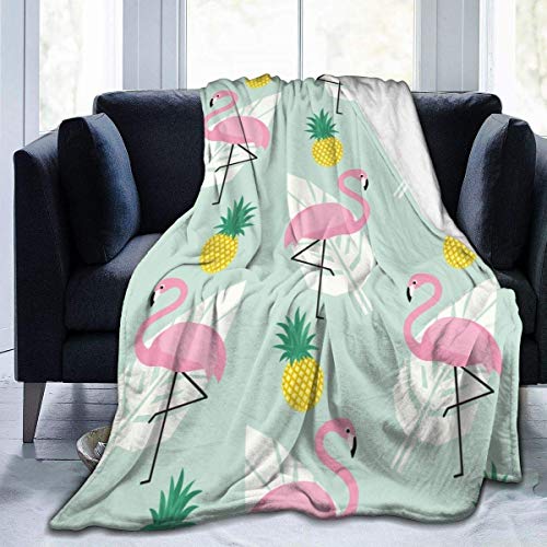 FANSU Kuscheldecke Flanell Decke, 3D Drucken Microfaser Flauschig Weich Warm Plüsch Wohndecke Fleece Tagesdecke Decke für Sofa und Bett (Flamingo,150x220cm) von FANSU