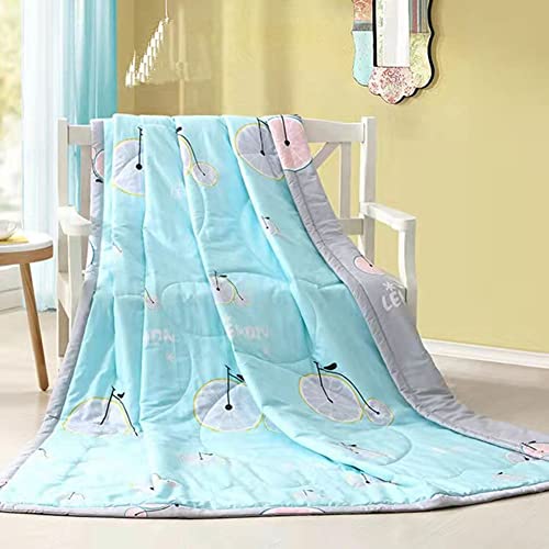 FANSU Tagesdecke Bettüberwurf Steppdecke Mikrofaser Doppelbett Einselbetten Gesteppt Bettwäsche Sofaüberwurf Wohndecke Bettdecke Stepp Gesteppter Quilt (Blaue Zitrone,170x200cm) von FANSU