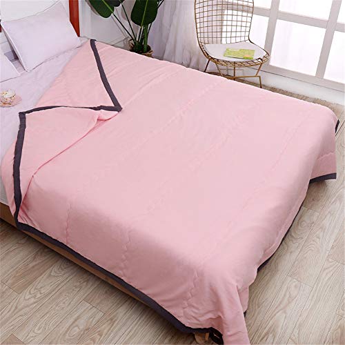 FANSU Tagesdecke Bettüberwurf Steppdecke Mikrofaser Doppelbett Einselbetten Gesteppt Bettwäsche Sofaüberwurf Wohndecke Bettdecke Stepp Gesteppter Quilt (Rosa,140x200cm) von FANSU