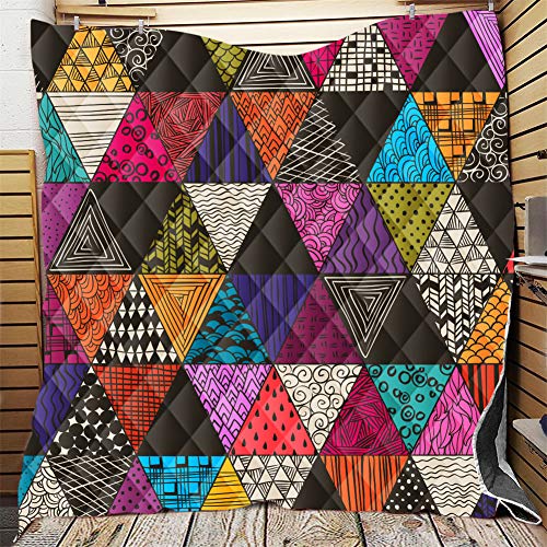 FANSU Tagesdecke Bettüberwurf Steppdecke Mikrofaser Doppelbett Einselbetten Tagesdecken Gesteppt Bettwäsche Sofaüberwurf Wohndecke Stepp Gesteppter Quilt (Dreieck,150x200cm) von FANSU