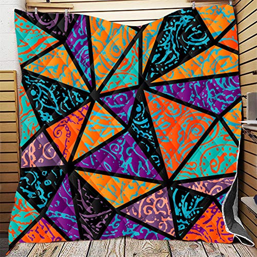 FANSU Tagesdecke Bettüberwurf Steppdecke Mikrofaser Doppelbett Einselbetten Tagesdecken Gesteppt Bettwäsche Sofaüberwurf Wohndecke Stepp Gesteppter Quilt (Graffiti,150x200cm) von FANSU