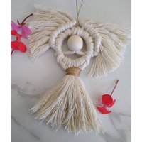 2Er Pack Weihnachtsengel Makramee Puppen Baumschmuck | 2 Engel in Jedem Set von FantaseaByKate