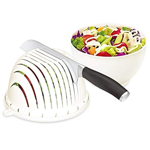 Easy Fruit Gemüse Salad Cutter Schüssel, Fantasee Multifunktions-Küchensieb Doppellagig drehbar Easy Fruit Gemüse Salad Cutter Schüssel, Fantasee Multifunktions-Küchensieb Doppellagig drehbar von Yuuming