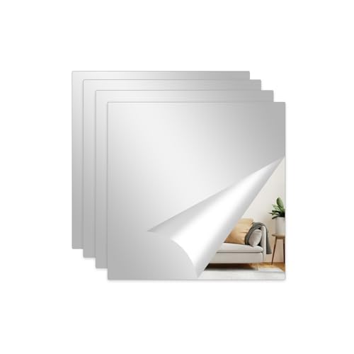 Fantasnight 10 Stück Spiegelfliesen Selbstklebend, Spiegel zum Kleben 20 x 20 cm, Spiegelfolie Acryl Quadrat,Klebespiegel zum Aufkleben DIY Hause Badezimmer Wohnzimmer Schlafzimmer Schule Fantasnight 10 Stück Spiegelfliesen Selbstklebend, Spiegel zum Kleben 20 x 20 cm, Spiegelfolie Acryl Quadrat,Klebespiegel zum Aufkleben DIY Hause Badezimmer Wohnzimmer Schlafzimmer Schule von Fantasnight