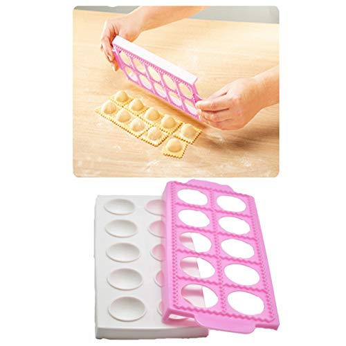 FantasyDay Antihaftbeschichtung Silikon Ravioli Ausstecher Set, Knödel-Hersteller Pierogie Ravioliformer Knödelform Tortellini Form- Ravioli-Stempel, Raviolischneider Gebäck-Werkzeug, Dumpling Maker von FantasyDay