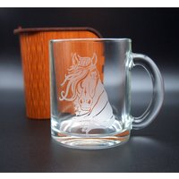 Glastasse/Becher "Midnight"/Fantasy Horse - Geschenke Für Pferdefreunde von FantasyHorseGifts