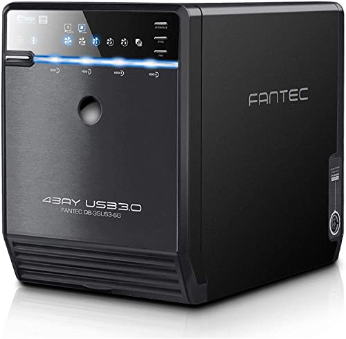 FANTEC QB-35US3-6G 4x 3.5 Zoll HDD Gehäuse USB 3.0 und eSATA Bundle mit 4x 1000GB von Fantec