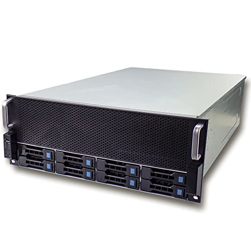FANTEC SRC-4080X08 4HE 8xSAS&SATA ohne NT 8x3,5"/2.5"+2x2.5 intern HDD/SSD, 680mm, 6G Backplane von Fantec