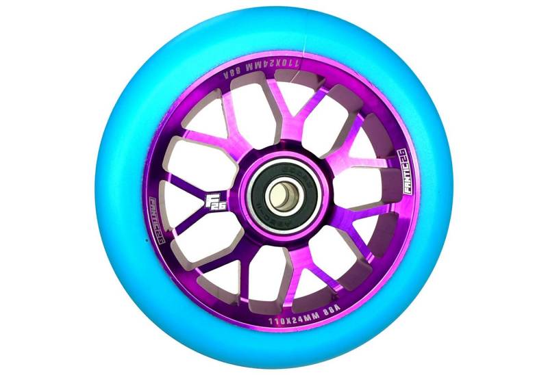 Fantic26 Stuntscooter Fantic26 Spy7 Stunt-Scooter Rolle 110mm Abec11 Lila/Pu Türkis von Fantic26