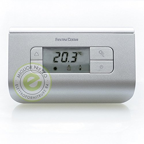 Fantini Cosmi CH116 Raumthermostat A Ladegerät, 3 Temperaturen, silber von Fantini Cosmi