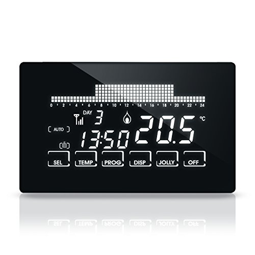 Fantini Cosmi CH193BWIFI Thermostat mit Wochentimer, ultraflach und mit Touchscreen, 230 V / 50 Hz, schwarz, CH193WIFI Fantini Cosmi CH193BWIFI Thermostat mit Wochentimer, ultraflach und mit Touchscreen, 230 V / 50 Hz, schwarz, CH193WIFI von Fantini Cosmi