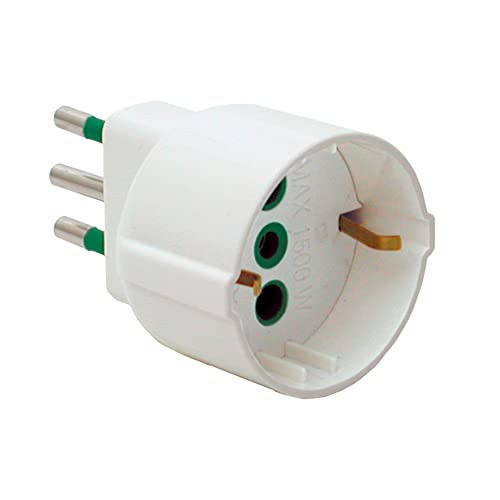 FANTON 82120 Netzteil einfache Italienischer Stecker 2P + T 10 A Steckdose Italienischer/Deutscher 2P + T 16 A von Fanton