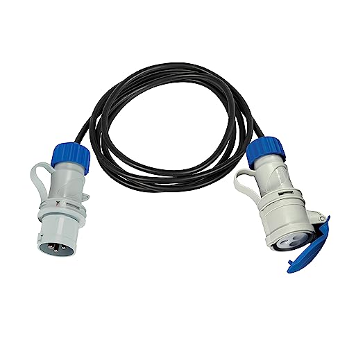 FANTON 92908 Linear Verlängerungskabel 10m 3G1,5 H05VV-F Stecker 2P+T 16A 200-250V 6h IP44 Steckdose 2P+T 16A 200-250V 6h IP44 von Fanton