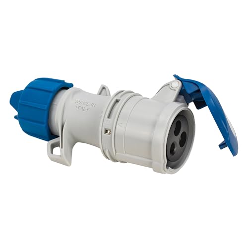 Fanton 71100 V CEE-Steckdose IP54, 16 A 2P+T, Schraubverdrahtung von Fanton