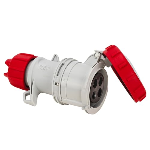 Fanton 71164 V CEE-Steckdose IP67, 32 A 3P+T, Schraubverdrahtung von Fanton