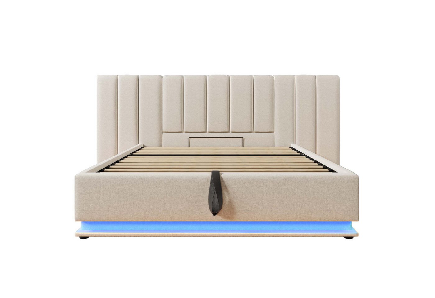 Fanttik Bettgestell Polster-Doppelbett mit App-Control LED/USB-C & Stauraum Fanttik Bettgestell Polster-Doppelbett mit App-Control LED/USB-C & Stauraum von Fanttik