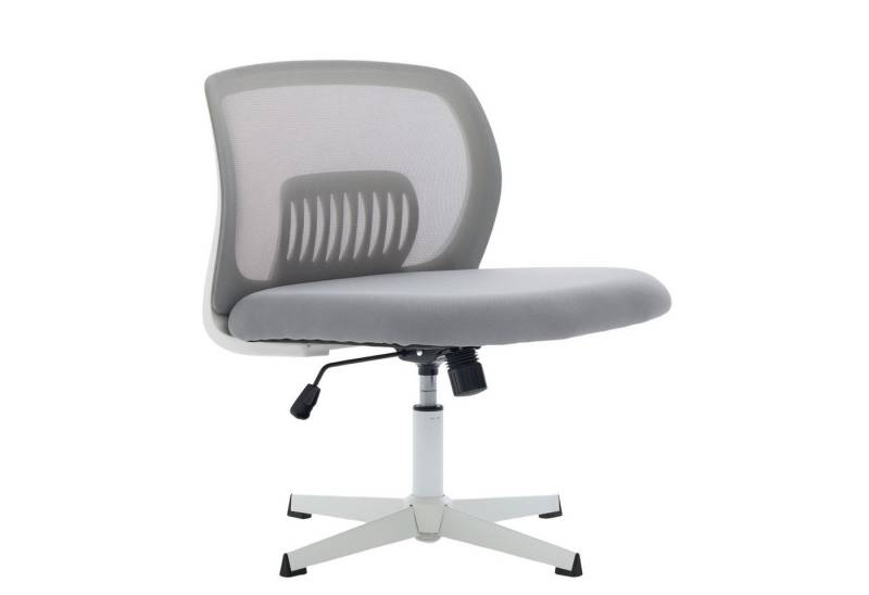 Fanttik Bürostuhl Höhenverstellbarer Bürodrehstuhl ohne Armlehnen (Ergonomischer Schreibtischstuhl, 360° drehbar, 1 St), Wohnstühle zum Sitzen mit gekreuzten Beinen, Wippfunktion von Fanttik
