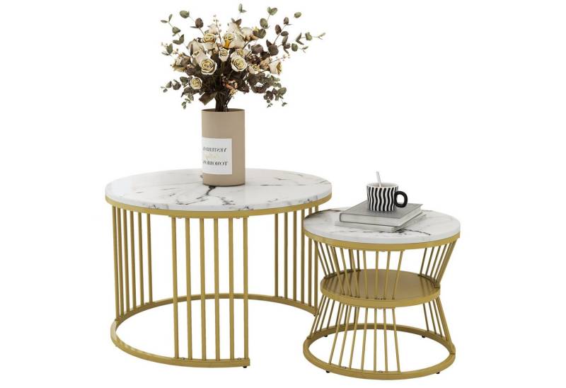 Fanttik Couchtisch Couchtisch Moderne Nesting Couchtisch, 2er Set Couchtisch (2er Set) von Fanttik