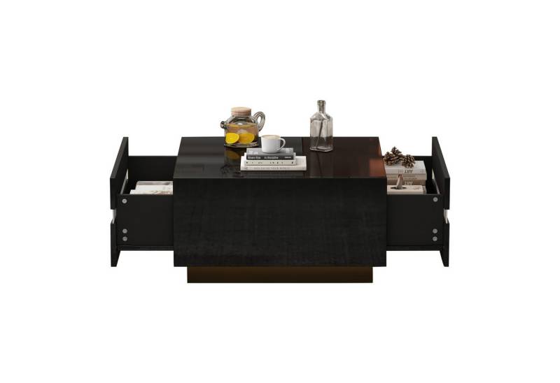 Fanttik Couchtisch Teetisch, Couchtisch mit LED, Kaffeetis Wohnzimmertisch (1 set, 1Tisch), Breite 70 cm von Fanttik