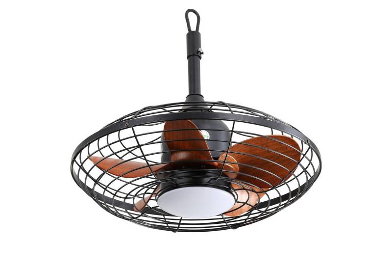 Fanttik Deckenleuchte Leise Deckenventilator mit Beleuchtung und Fernbedienung 18W, Deckenlampe mit Fernbedienung, Dimmfunktion, Timerfunktion, Ventilatorfunktion, LED fest integriert, Warmweiß, Neutralweiß, Kaltweiß, mit 5 m Stromkabel, Wasserabweisendes für den Innen- und Außenbereich von Fanttik