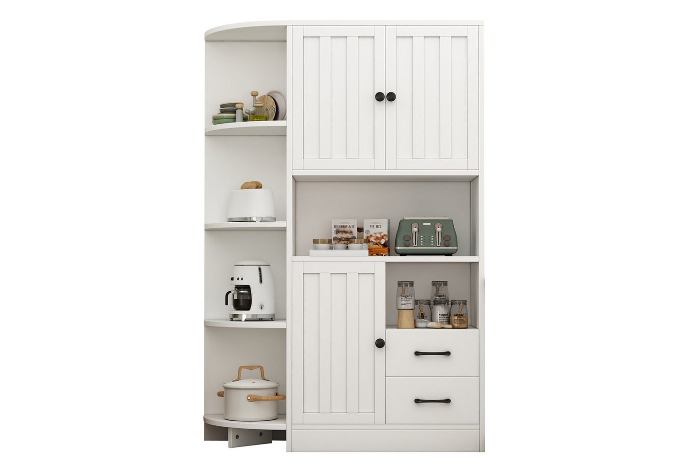 Fanttik Eckkleiderschrank Eckschrank Wohnzimmer-Bücherregale, Hochschränke und highboard Fanttik Eckkleiderschrank Eckschrank Wohnzimmer-Bücherregale, Hochschränke und highboard von Fanttik