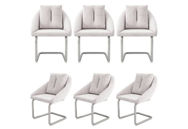 Fanttik Esszimmerstuhl Bürostuhl,Esszimmerstuhl aus Samt,mit Kissen, ( 2/4/6-Set )  (6 St), Für Wohnzimmer Und Schlafzimmer,Gewölbte Stützbeine von Fanttik