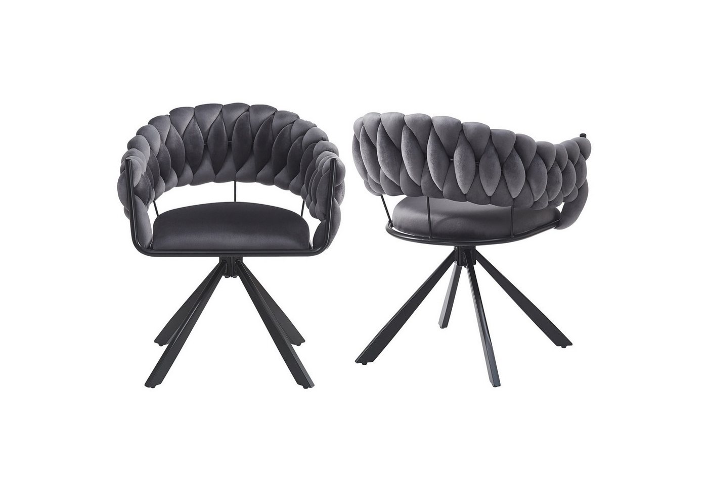 Fanttik Esszimmerstuhl Esstisch Stühle 2 St Esszimmerstühle Küchenstuhl, Schminkstuhl, (Ergonomischer Samt-Esszimmerstuhl), für Esszimmer & Wohnzimmer, mit Verstellbaren Klauen-Metallbeinen von Fanttik