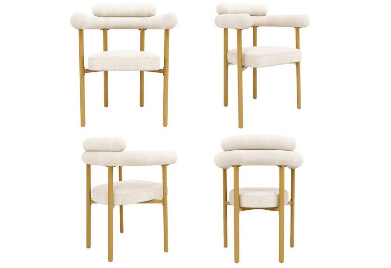 Fanttik Esszimmerstuhl Moderne und schlichte Esszimmerstühle Set mit Rückenlehne (Esszimmerstühle(2 st/ 4 st), bequeme Ringsitze, 4 St), für Esszimmer, Wohnzimmer und Arbeitszimmer von Fanttik