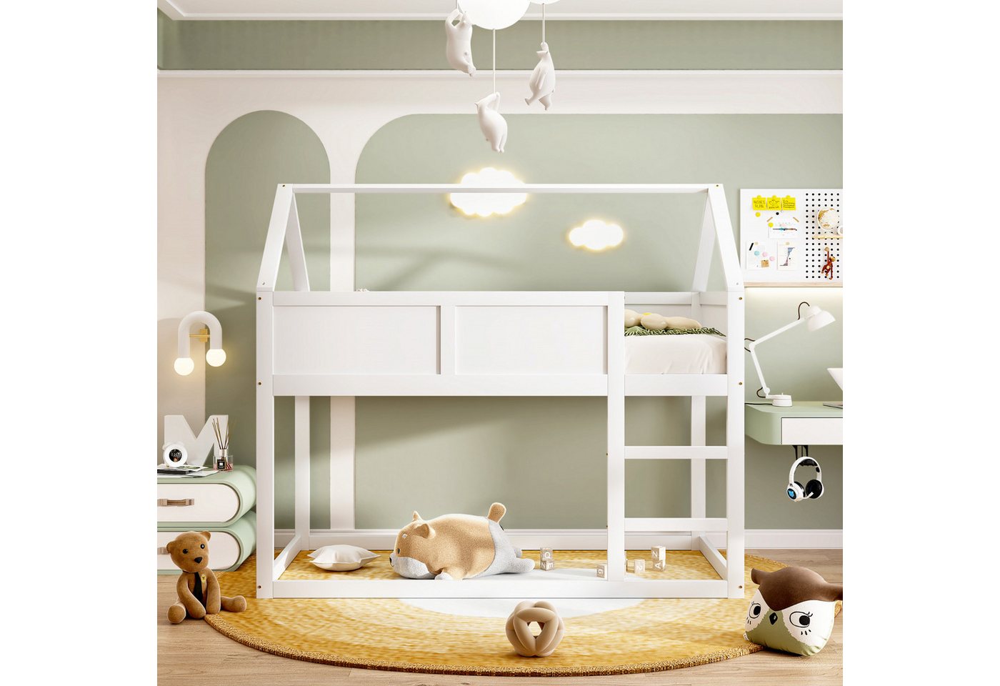 Fanttik Etagenbett Etagenbett, Hochbett mit Treppe Fanttik Etagenbett Etagenbett, Hochbett mit Treppe von Fanttik