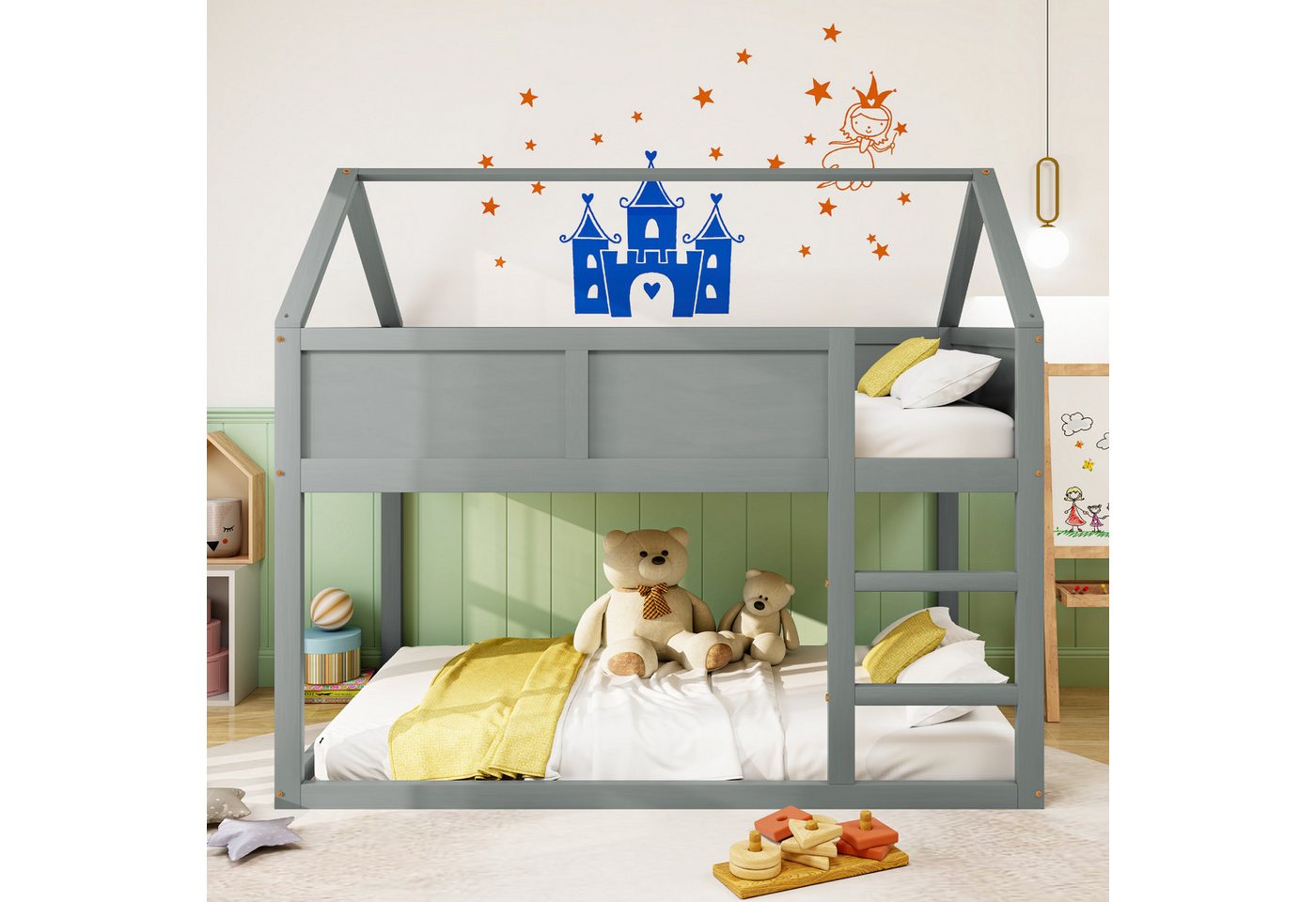 Fanttik Etagenbett Etagenbett, Hochbett mit Treppe Fanttik Etagenbett Etagenbett, Hochbett mit Treppe von Fanttik
