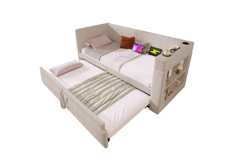 Fanttik Gästebett Polsterbett Einzelbett Schlafsofa mit Ausziehbett Fanttik Gästebett Polsterbett Einzelbett Schlafsofa mit Ausziehbett von Fanttik