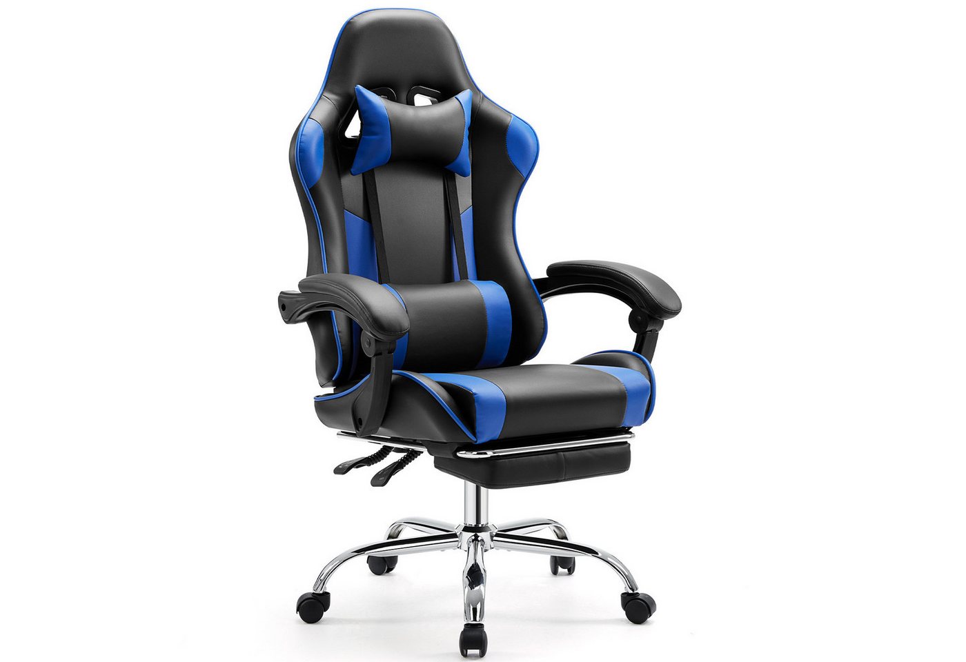 Fanttik Gaming-Stuhl Ergonomischer Bürostuhl mit Fußstütze Leder Sessel Computerstuhl, Liegestuhl Office Chair mit Gepolstert, höhenverstellbar, 360°-Drehung Fanttik Gaming-Stuhl Ergonomischer Bürostuhl mit Fußstütze Leder Sessel Computerstuhl, Liegestuhl Office Chair mit Gepolstert, höhenverstellbar, 360°-Drehung von Fanttik