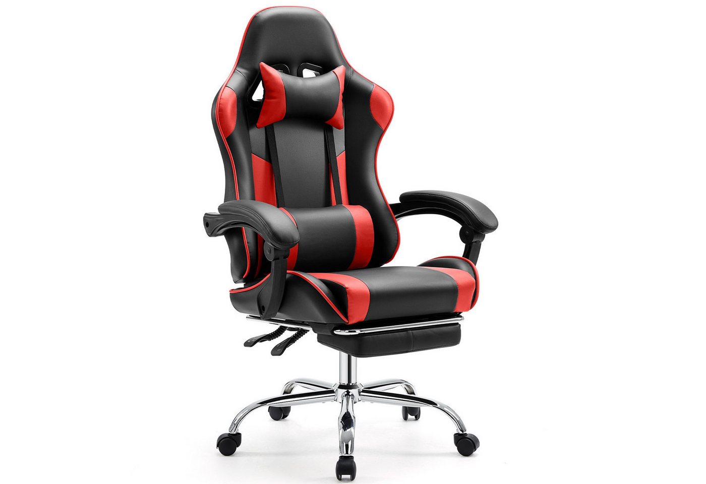 Fanttik Gaming-Stuhl Ergonomischer Bürostuhl mit Fußstütze Leder Sessel Computerstuhl, Liegestuhl Office Chair mit Gepolstert, höhenverstellbar, 360°-Drehung Fanttik Gaming-Stuhl Ergonomischer Bürostuhl mit Fußstütze Leder Sessel Computerstuhl, Liegestuhl Office Chair mit Gepolstert, höhenverstellbar, 360°-Drehung von Fanttik