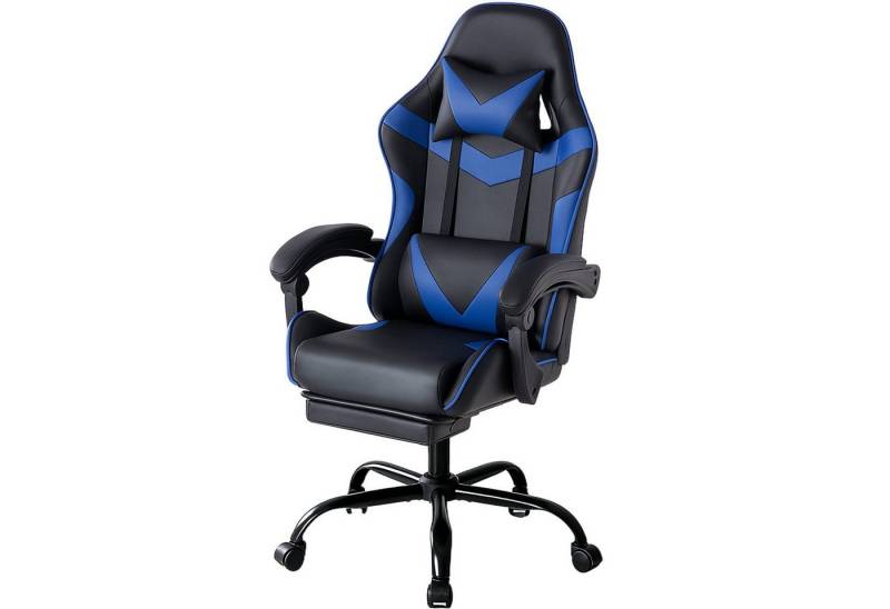 Fanttik Gaming-Stuhl Gaming Stuhl, Bürostuhl Ergonomisch mit Fußstütze, Kopfstütze und Lordosenstütz, 10 cm Höhenverstellung Fanttik Gaming-Stuhl Gaming Stuhl, Bürostuhl Ergonomisch mit Fußstütze, Kopfstütze und Lordosenstütz, 10 cm Höhenverstellung von Fanttik