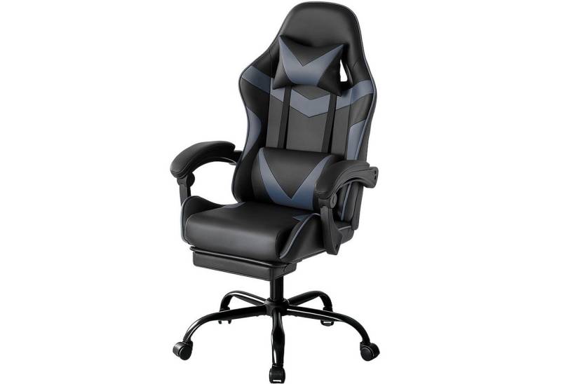 Fanttik Gaming-Stuhl Gaming Stuhl, Bürostuhl Ergonomisch mit Fußstütze, Kopfstütze und Lordosenstütz, 10 cm Höhenverstellung Fanttik Gaming-Stuhl Gaming Stuhl, Bürostuhl Ergonomisch mit Fußstütze, Kopfstütze und Lordosenstütz, 10 cm Höhenverstellung von Fanttik