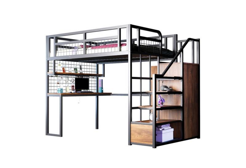 Fanttik Hochbett Hochbett Gamerbett, Schreibtisch von Fanttik