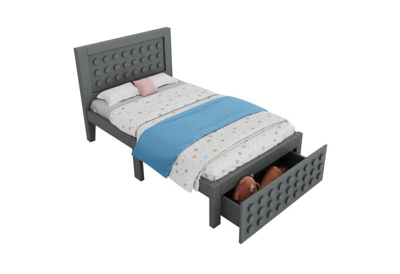 Fanttik Jugendbett Jugendbett, Kinderbett Jugendbetten mit Kreativem Block Design, wahlweise in 4 Farben Fanttik Jugendbett Jugendbett, Kinderbett Jugendbetten mit Kreativem Block Design, wahlweise in 4 Farben von Fanttik
