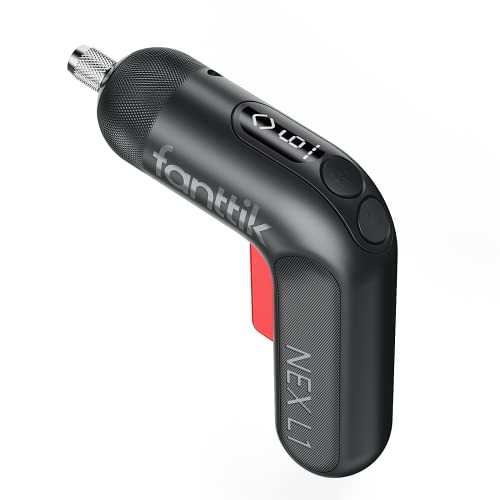 Fanttik L1 Pro Akkuschrauber, Elektroschrauber Set mit 14 Bits, digitaler Bildschirm, Li-Ion 2000mAh, 1/4''Hex, 6 Drehmomenteinstellungen 0,5-6 Nm, variable Geschwindigkeit, Front LED-Grau von Fanttik