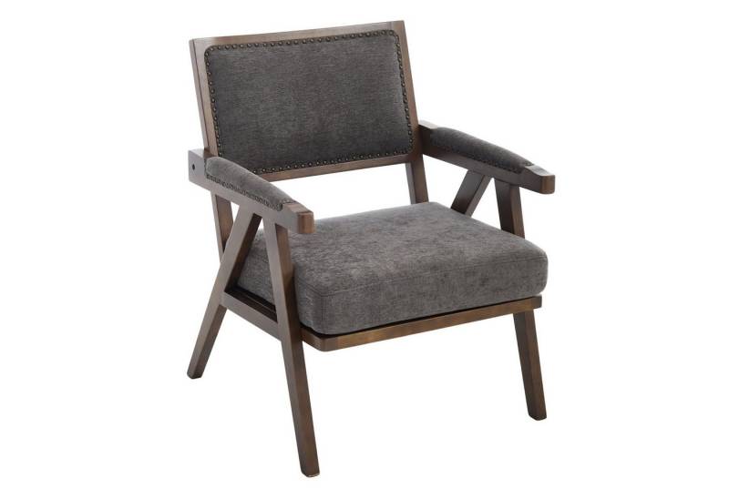 Fanttik Loungesessel Relaxsessel Einzelner Sofa sessel mit Armlehnen Holzrahmen (Mid-century modern fabric lounge chair, 1-St), Geeignet für Wohnzimmer/Schlafzimmer/Arbeitszimmer/Büro Dekoration von Fanttik