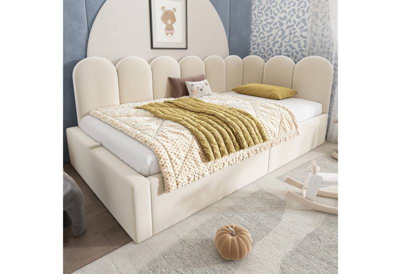 Fanttik Polsterbett Polsterbett Daybett 90x200 cm, Tagesbett Schlafsofa Stauraum, Hausbett von Fanttik