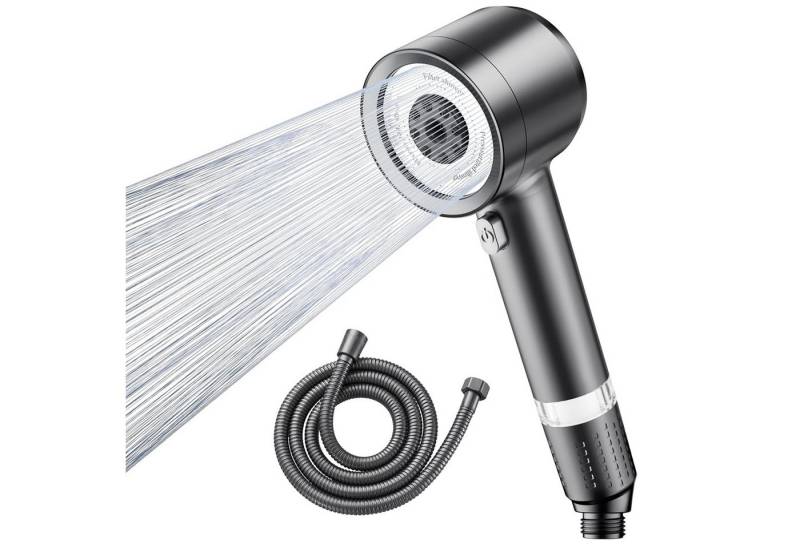 Fanttik Regenduschkopf Duschkopf mit Filter und Schlauch 150 cm Hochdruck Handbrause, Massage Spa, Duschbrause mit 4 Strahlarten für Niedrigen Wasserdruck Fanttik Regenduschkopf Duschkopf mit Filter und Schlauch 150 cm Hochdruck Handbrause, Massage Spa, Duschbrause mit 4 Strahlarten für Niedrigen Wasserdruck von Fanttik